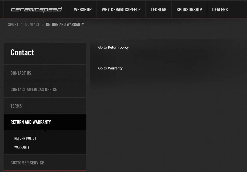 ceramicspeed-warranty-contact-page