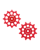 Oversized Derailleur pulleys for Campagnolo 12 speed - Full Ceramic - 12/12T - Red - DERAILLEUR PULLEYS