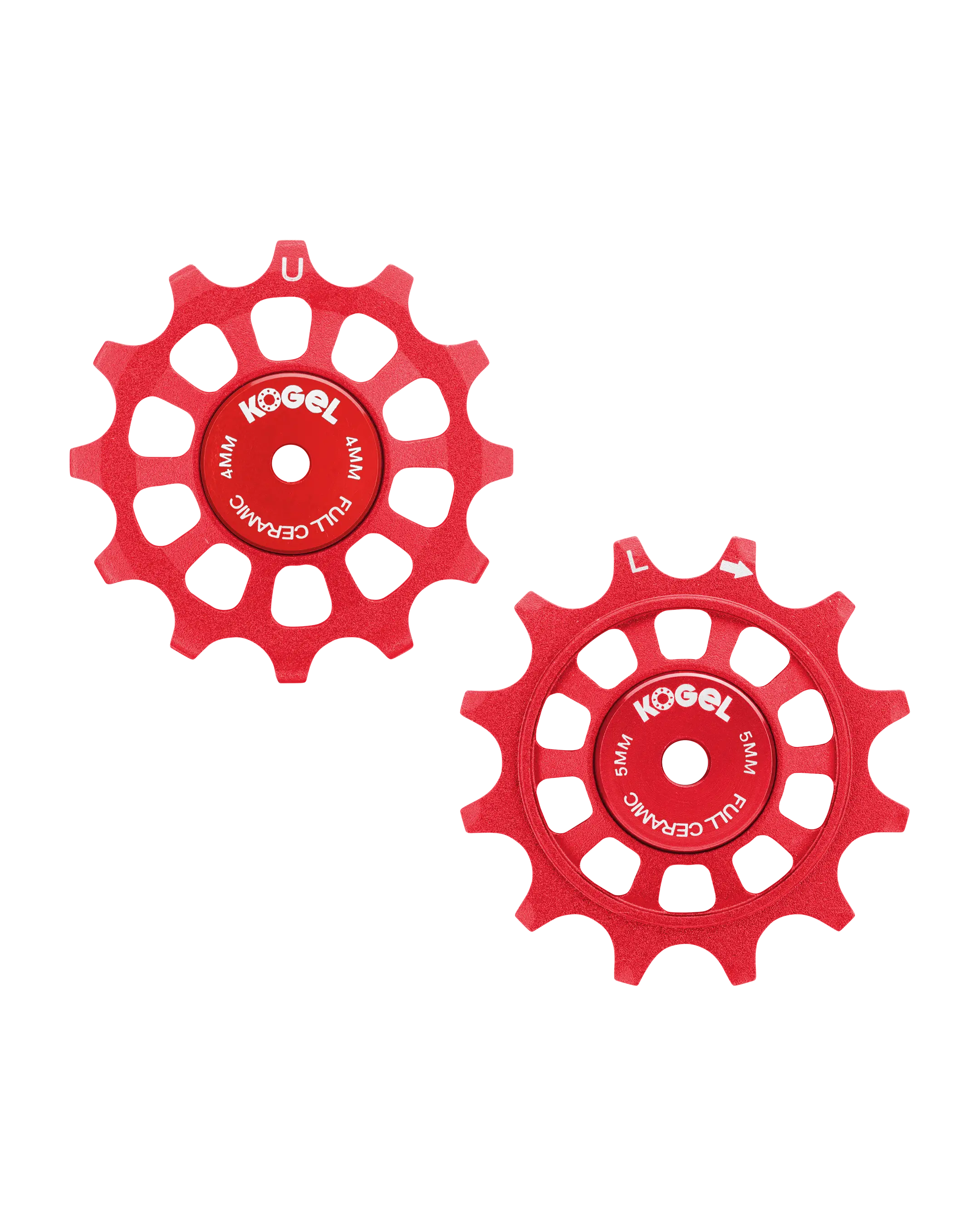 Oversized Derailleur pulleys for Campagnolo 12 speed - Full Ceramic - 12/12T - Red - DERAILLEUR PULLEYS