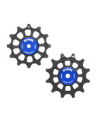 Oversized Derailleur Pulleys for Campagnolo 12 speed - Hybrid Ceramic - 12/12T - Cross / Black - DERAILLEUR PULLEYS