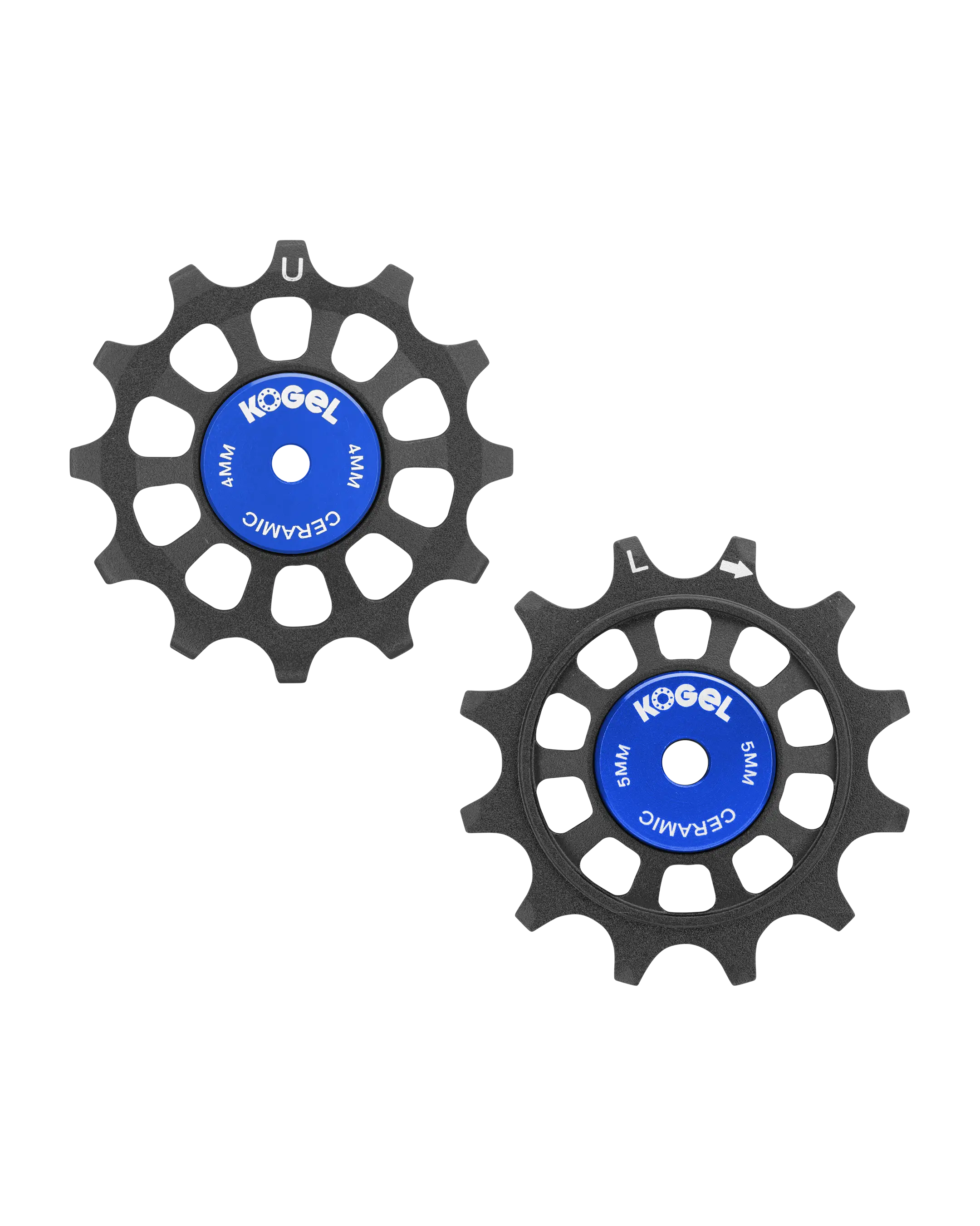 Oversized Derailleur Pulleys for Campagnolo 12 speed - Hybrid Ceramic - 12/12T - Cross / Black - DERAILLEUR PULLEYS