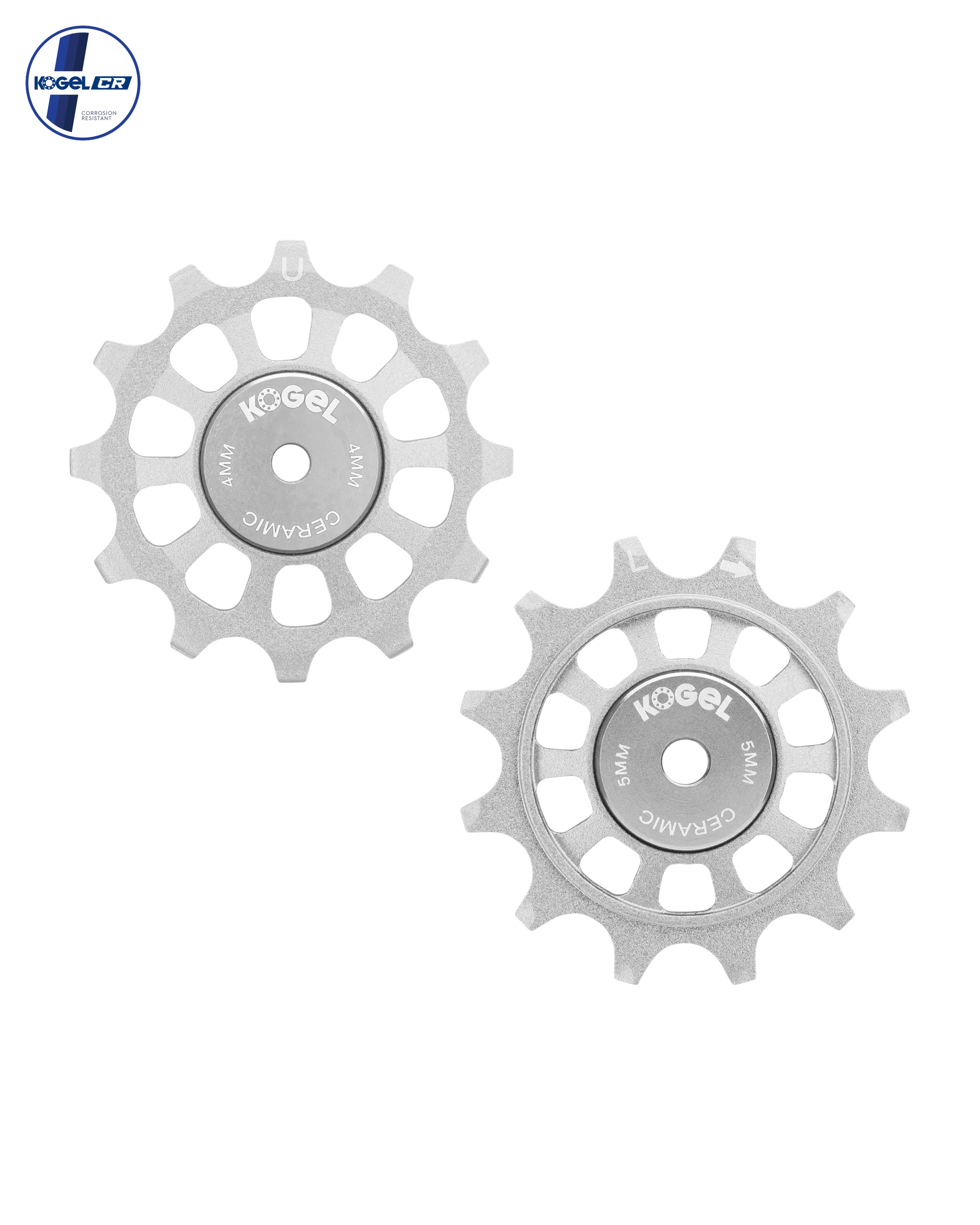 Oversized Derailleur Pulleys for Campagnolo 12 speed - Hybrid Ceramic - 12/12T - Cross / Raw - DERAILLEUR PULLEYS