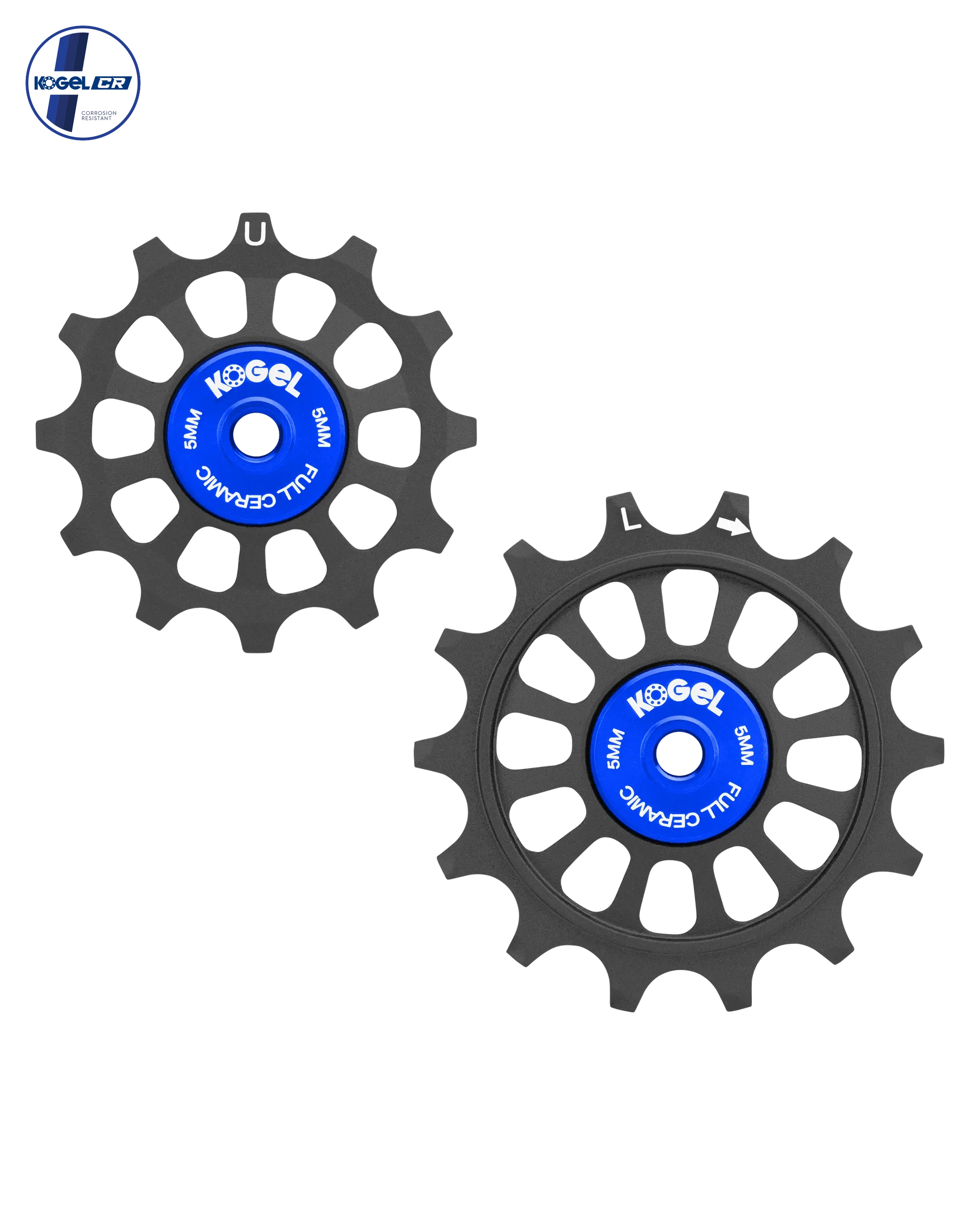 Oversized Derailleur Pulleys for Shimano 105 R7000 - Full Ceramic - 12/14T - Black - DERAILLEUR PULLEYS