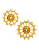 Oversized Derailleur Pulleys for Shimano 105 R7000 - Hybrid Ceramic - 12/14T - Road / Gold - DERAILLEUR PULLEYS