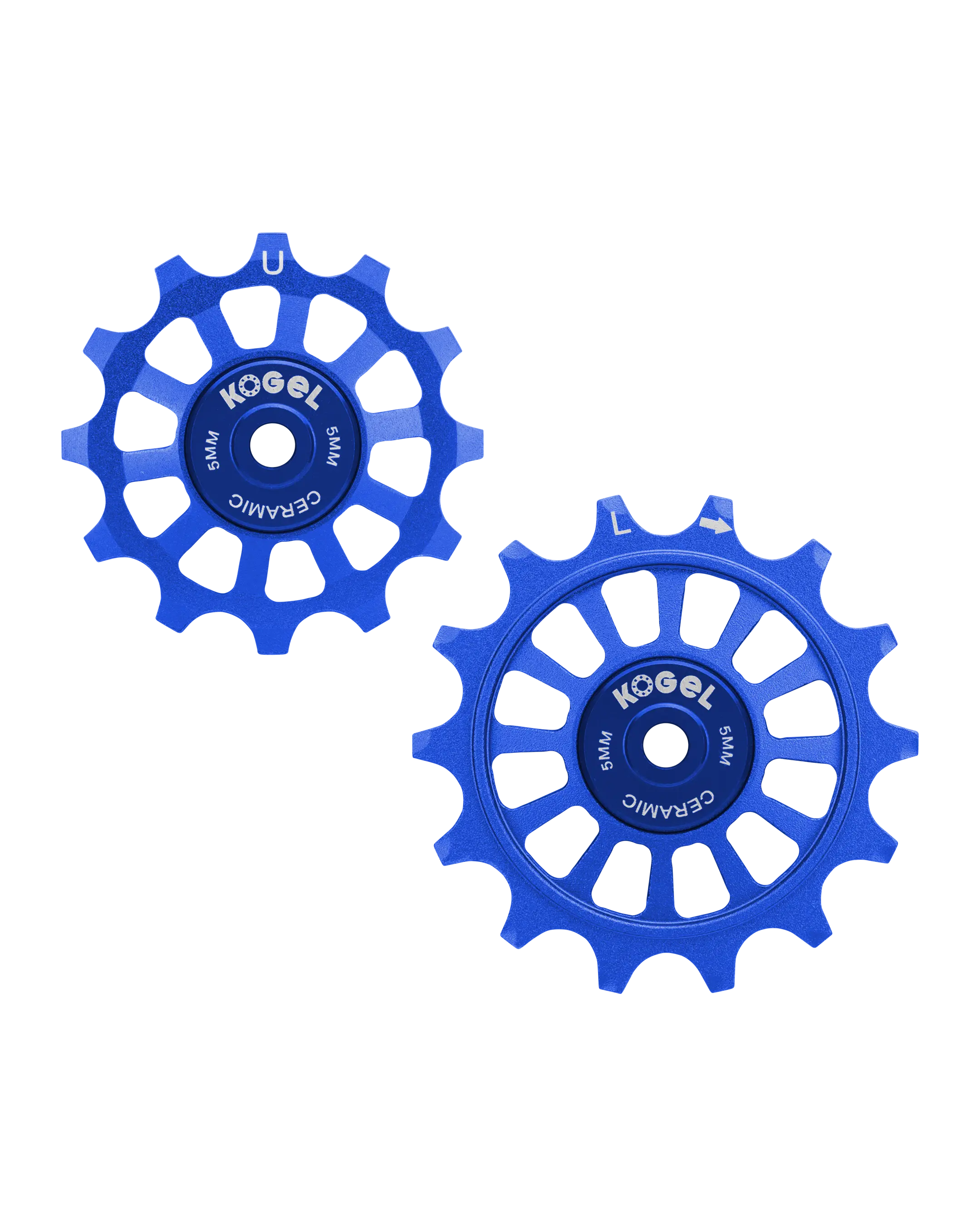 Oversized Derailleur Pulleys for Shimano 105 R7000 - Hybrid Ceramic - 12/14T - Road / Blue - DERAILLEUR PULLEYS