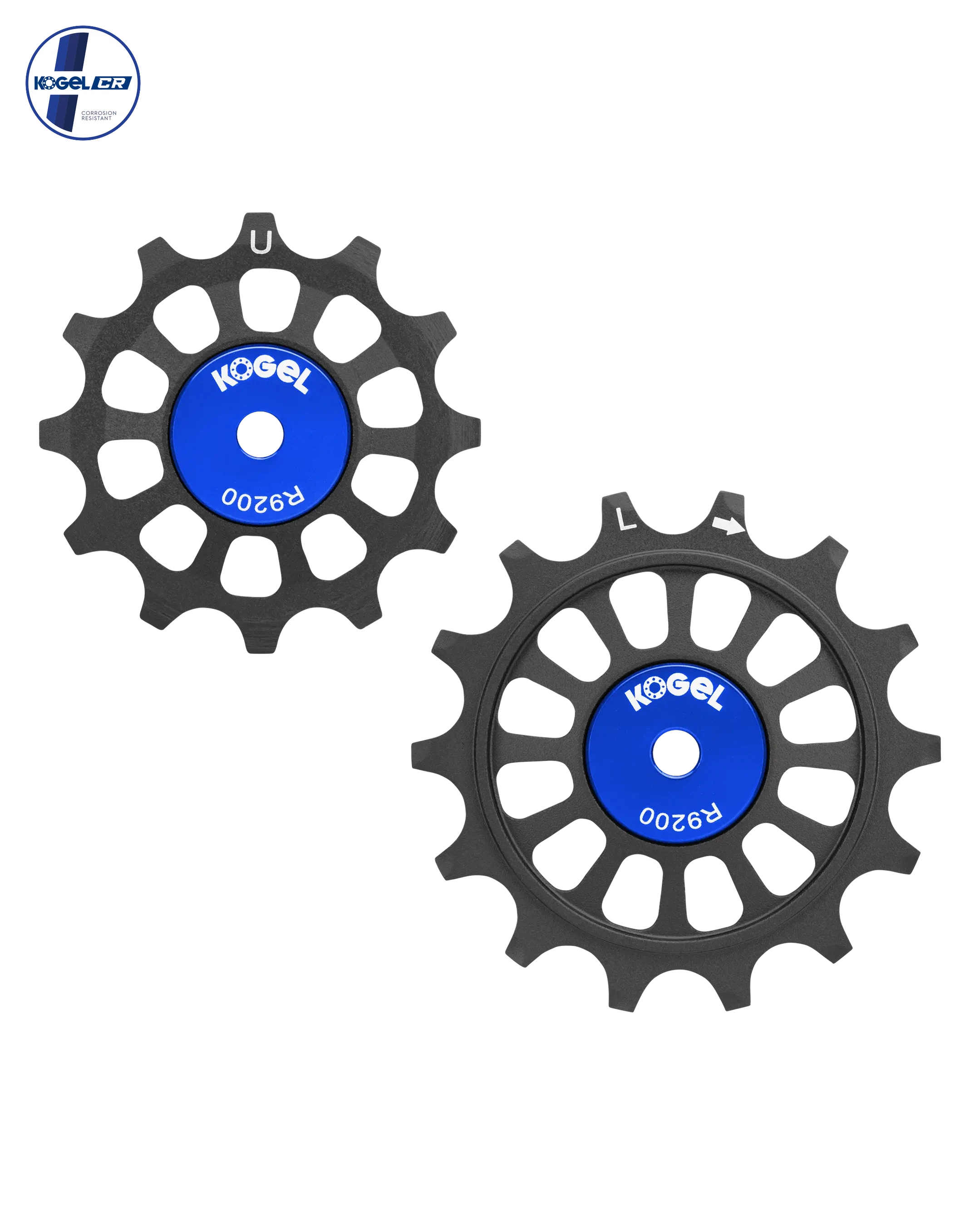 Oversized Derailleur Pulleys for Shimano 12-speed Dura Ace R9200 - Full Ceramic - 12/14T - Black - DERAILLEUR PULLEYS