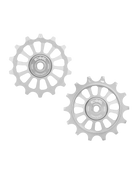 Oversized Derailleur Pulleys for Shimano 12 Speed MTB - Hybrid Ceramic - 14/14T - Raw - DERAILLEUR PULLEYS