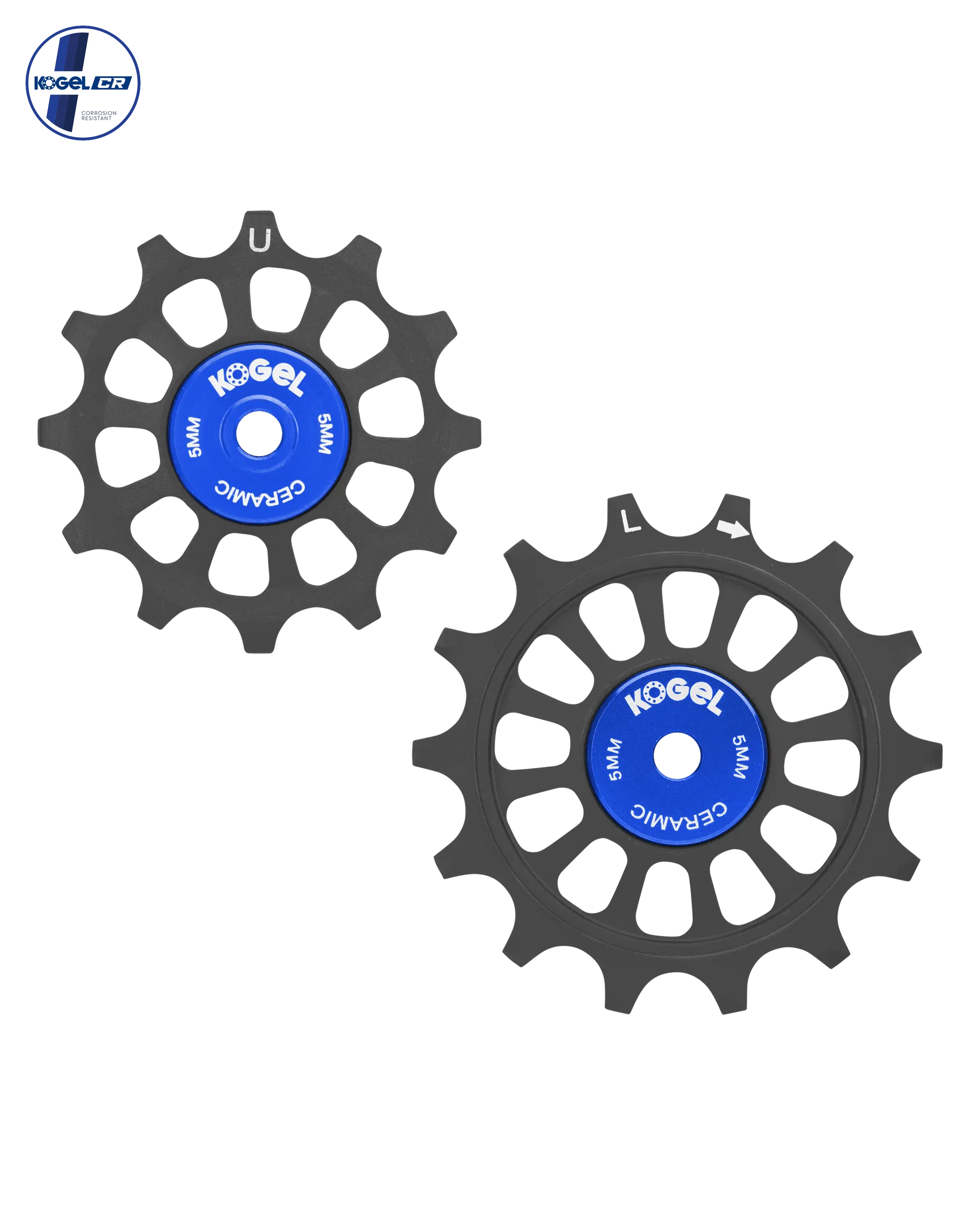 Oversized Derailleur Pulleys for SRAM 1x11 speed - Hybrid Ceramic - 12/14T - Black - DERAILLEUR PULLEYS