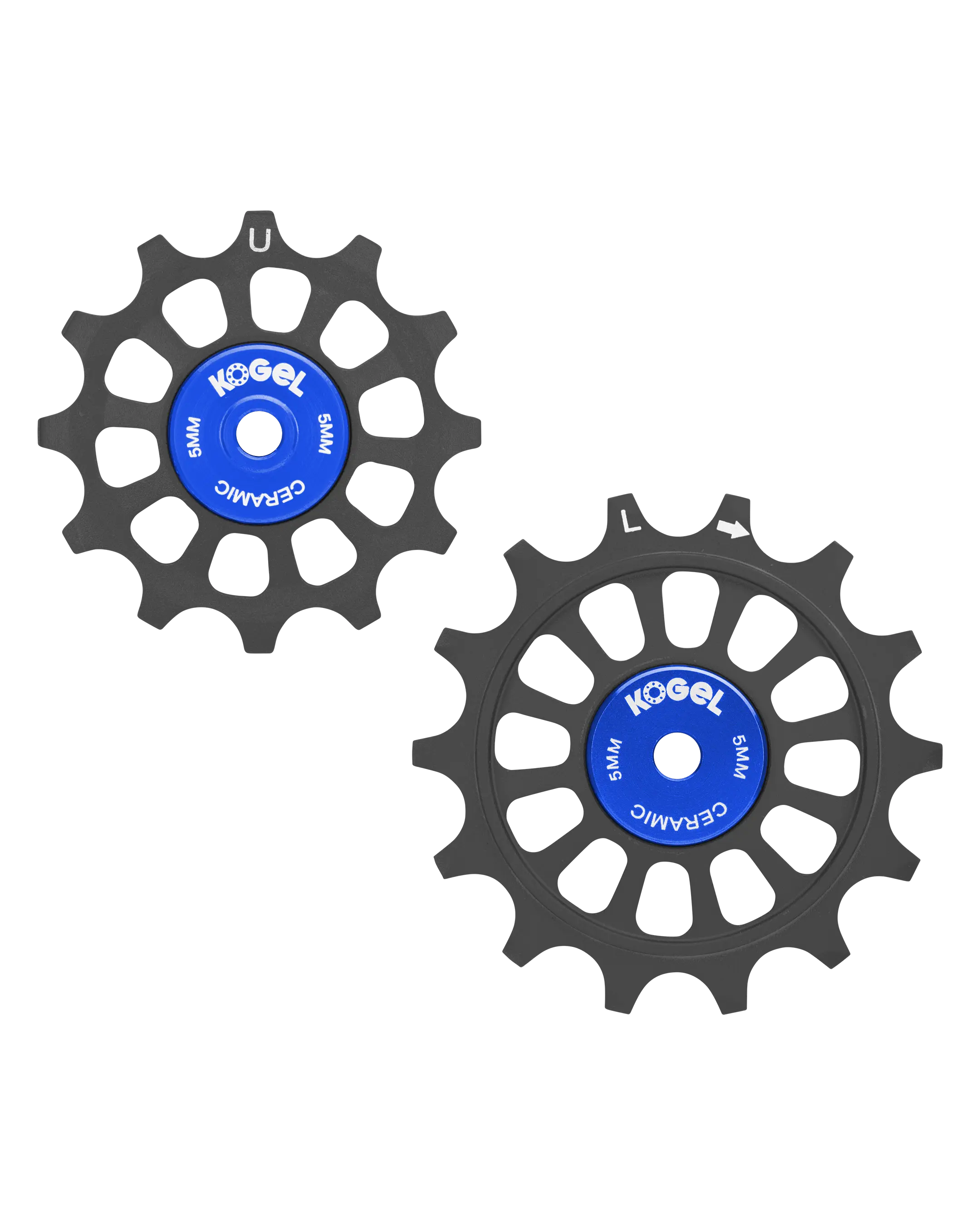 Oversized Derailleur Pulleys for SRAM 1x11 speed - Hybrid Ceramic - 12/14T - Black - DERAILLEUR PULLEYS