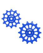 Oversized Derailleur Pulleys for SRAM 1x11 speed - Hybrid Ceramic - 12/14T - Blue - DERAILLEUR PULLEYS