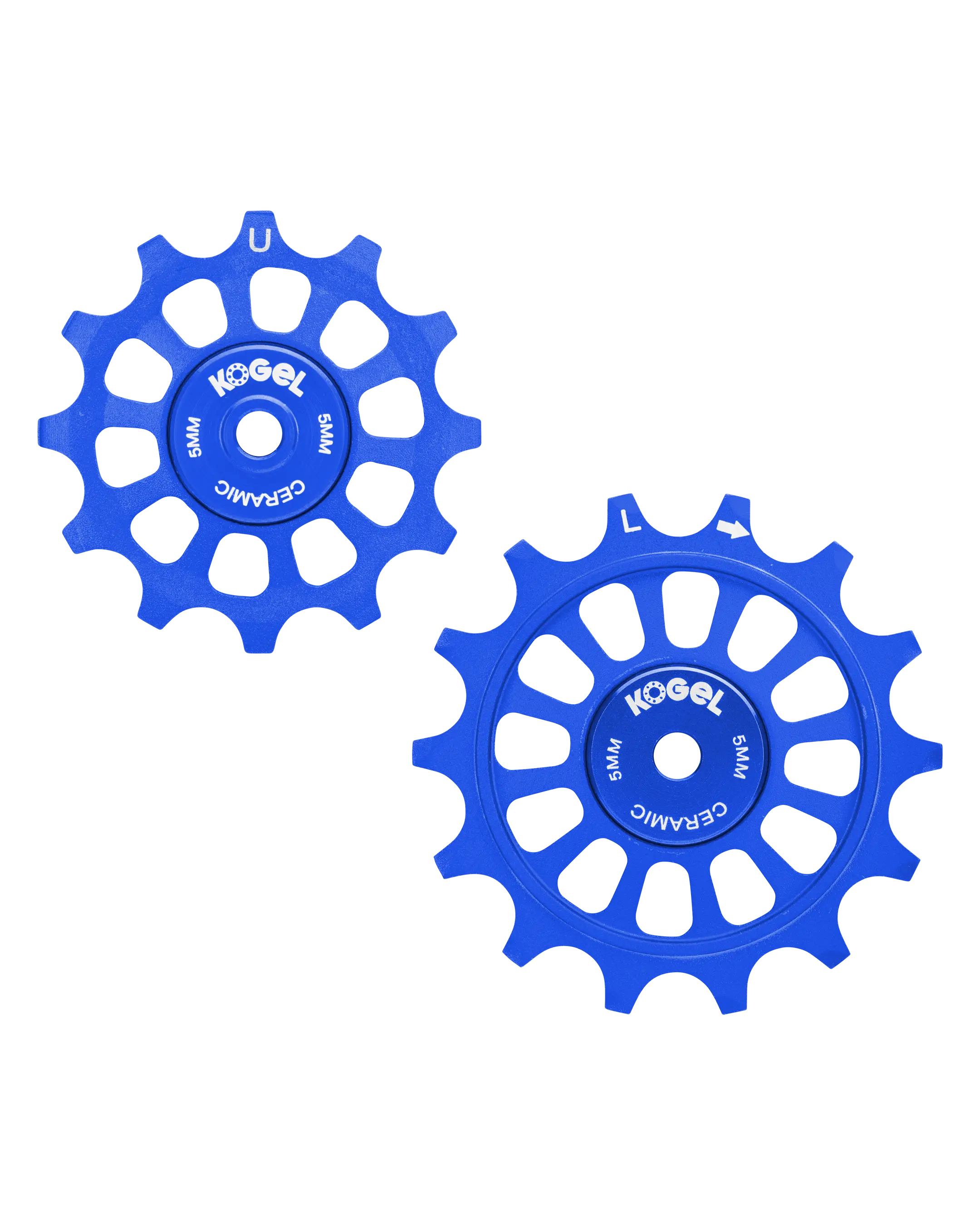 Oversized Derailleur Pulleys for SRAM 1x11 speed - Hybrid Ceramic - 12/14T - Blue - DERAILLEUR PULLEYS