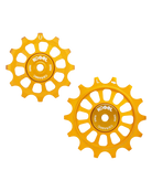 Oversized Derailleur Pulleys for SRAM 1x11 speed - Hybrid Ceramic - 12/14T - Gold - DERAILLEUR PULLEYS