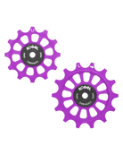 Oversized Derailleur Pulleys for SRAM 1x11 speed - Hybrid Ceramic - 12/14T - Purple - DERAILLEUR PULLEYS