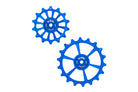 Oversized Derailleur Pulleys for SRAM Eagle Transmission - Hybrid Ceramic - 14/18T - Blue - DERAILLEUR PULLEYS