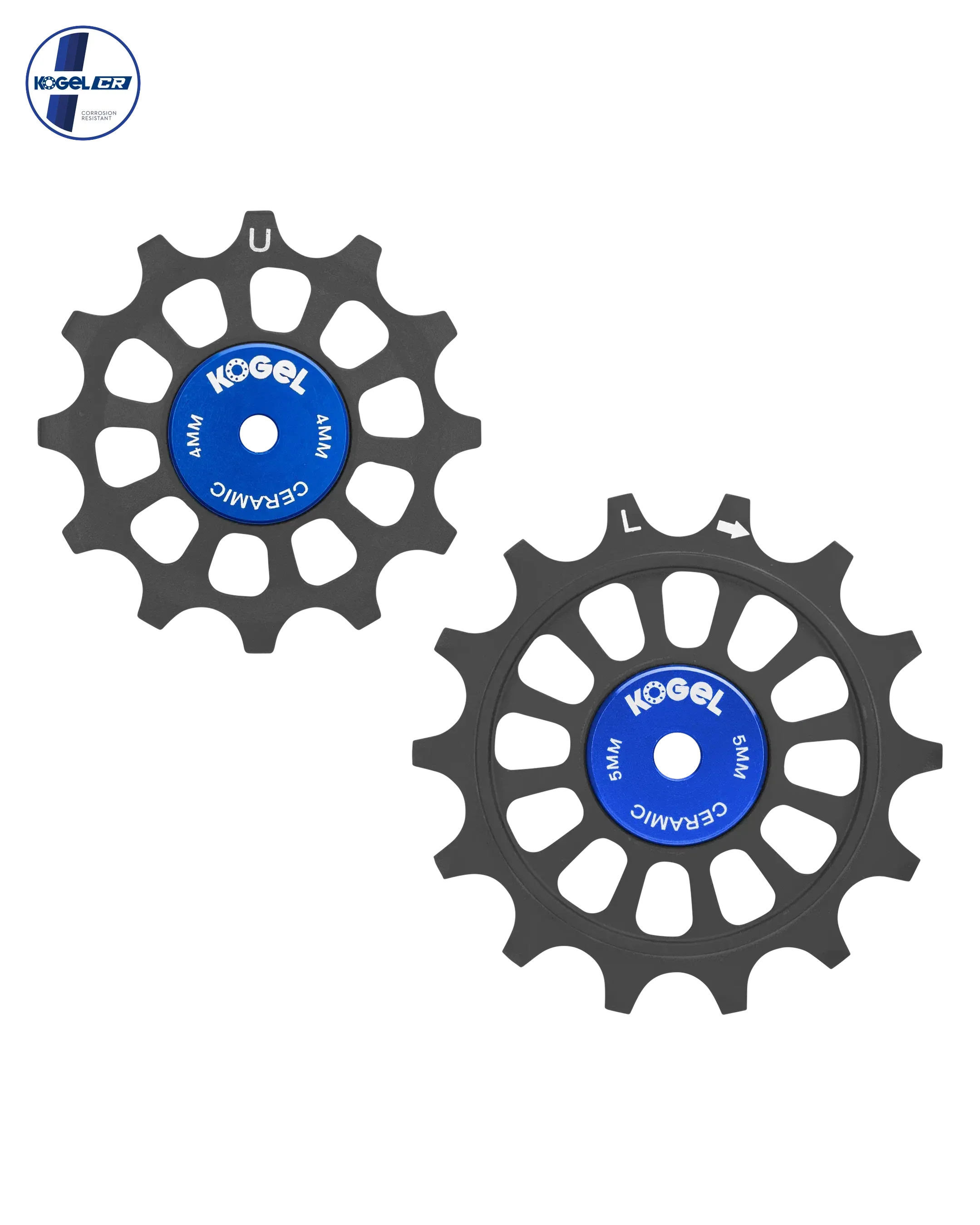 Oversized Derailleur Pulleys for SRAM Red AXS - Hybrid Ceramic - 12/14T - Black - DERAILLEUR PULLEYS