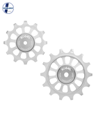 Oversized Derailleur Pulleys for SRAM Red AXS - Hybrid Ceramic - 12/14T - Raw - DERAILLEUR PULLEYS