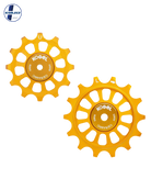 Oversized Derailleur Pulleys for SRAM Red AXS - Hybrid Ceramic - 12/14T - Gold - DERAILLEUR PULLEYS