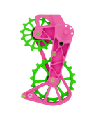 Shimano Oversized Derailleur Cage - 105 R7100 & 105 R7000 - Limited Edition - Pink/Green - OVERSIZED PULLEY CAGE