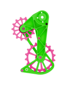 Shimano Oversized Derailleur Cage - 105 R7100 & 105 R7000 - Limited Edition - Green/Pink - OVERSIZED PULLEY CAGE