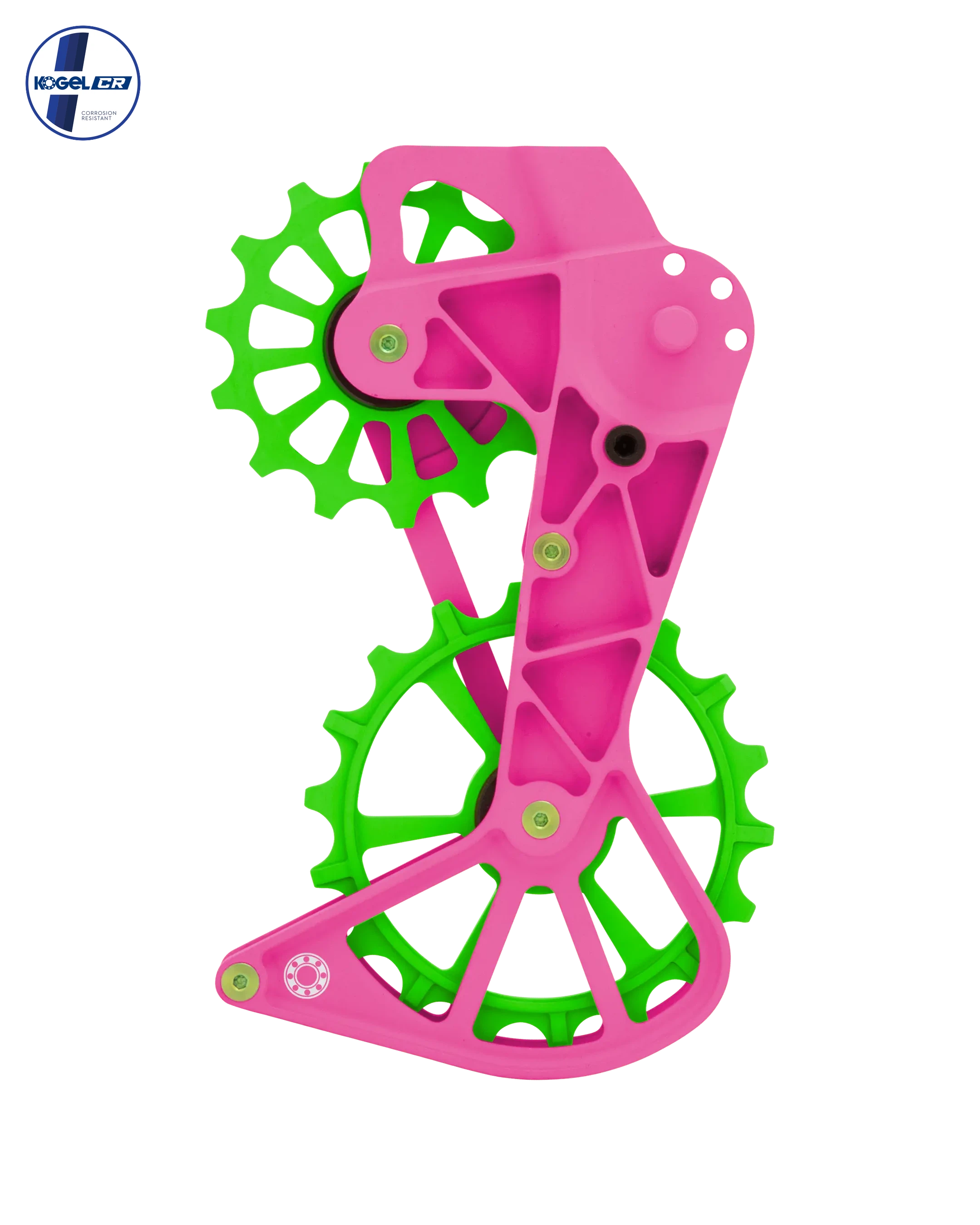 Shimano Oversized Derailleur Cage - GRX 12-Speed 1x - Limited Edition - Pink/Green - OVERSIZED PULLEY CAGE