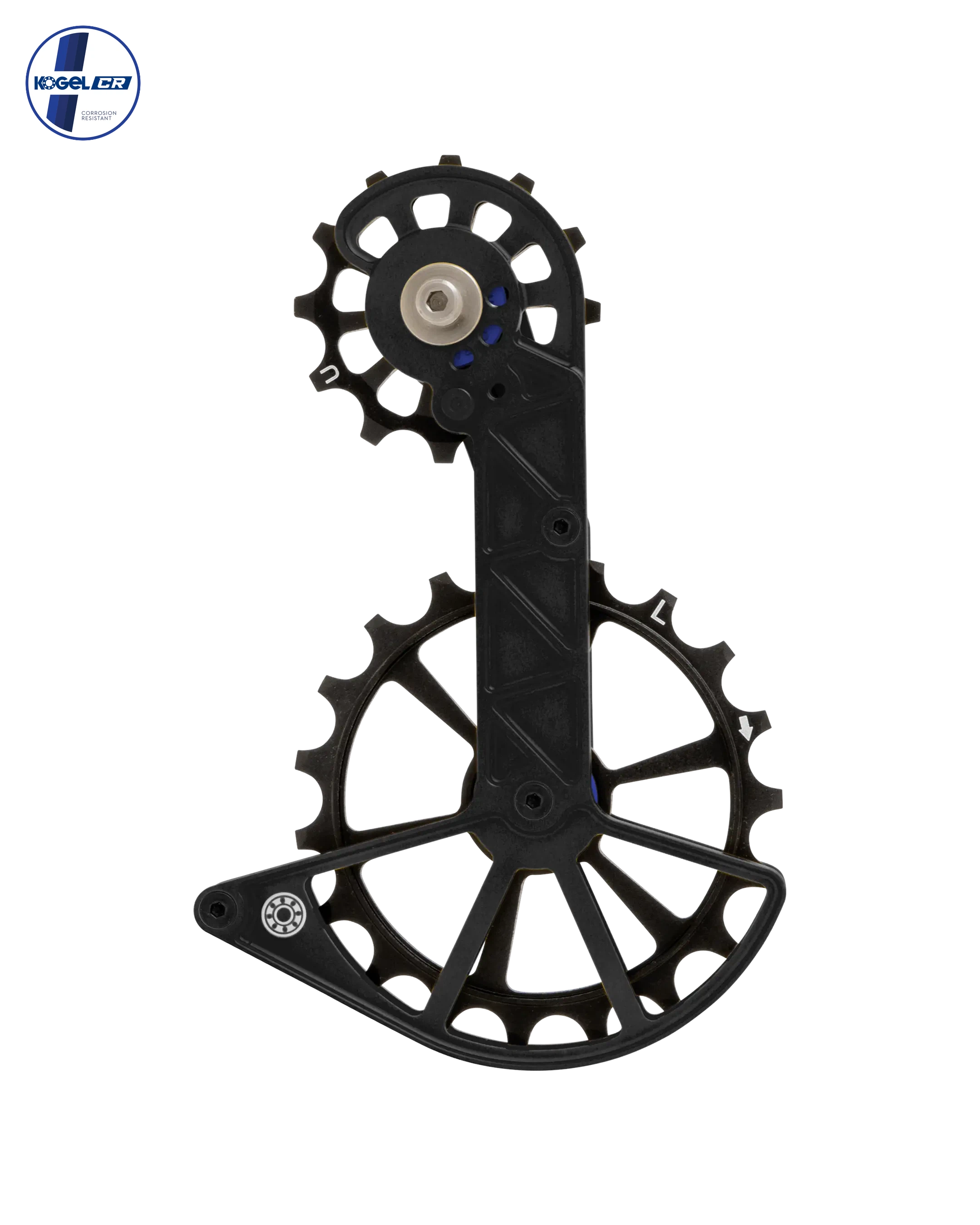 Shimano Oversized Derailleur Cage - GRX 2X and Ultegra RX800 - Black - OVERSIZED PULLEY CAGE